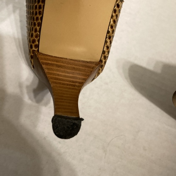 Gucci snakeskin D’orsay open toe heels size 8B - Picture 15 of 16